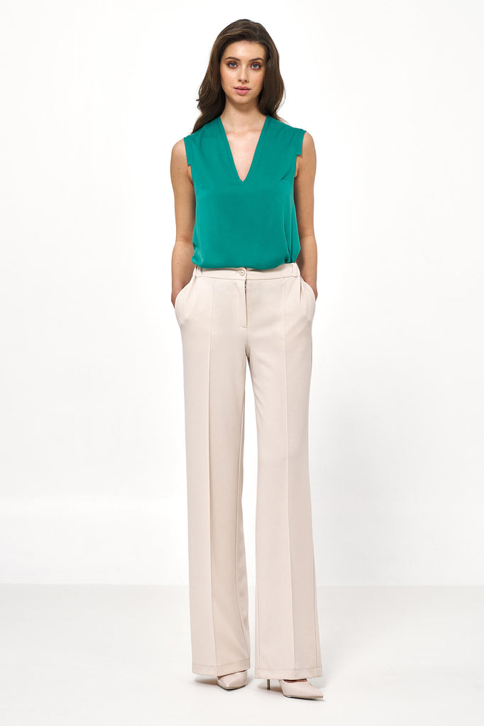 Pantalon-Ample-Beige