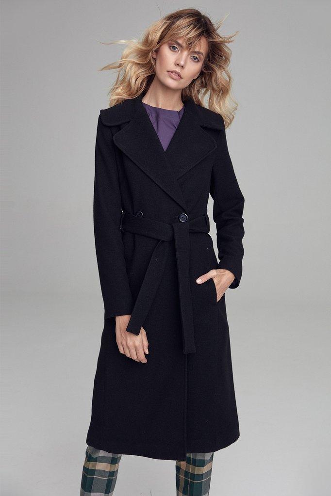 Trench coat noir pour femme